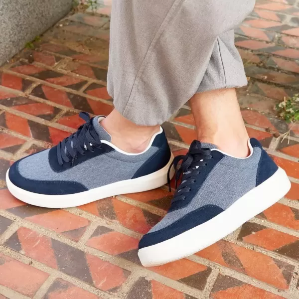 OrthoComfoot Men's Orthopedic Plantar Fasciitis Sneakers, Achilles Tendonitis Shoes with Arch Support, Lace Up Ergonomic Shoes for Ankle and Foot Pain Relief