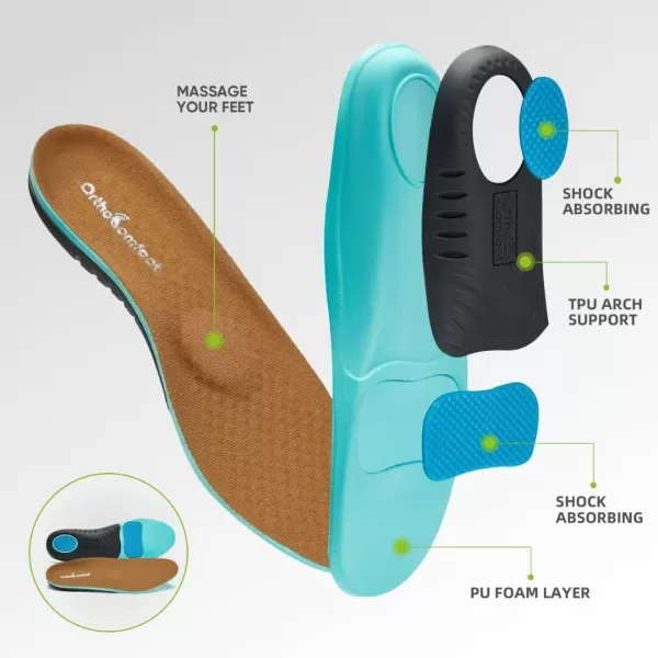 OrthoComfoot Men's Orthopedic Slip-On Shoes, Light-Weight Arch Support Walking Loafers with Cushion Sole, Comfortable Casual Orthotic Shoes for Foot and Heel Pain Relief