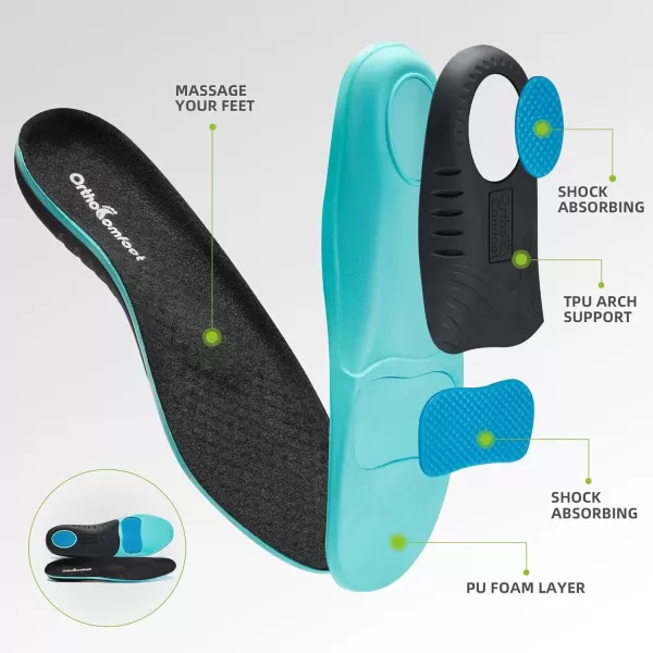OrthoComfoot Men's Orthopedic Walking Shoes for Plantar Fasciitis Relief, Comfortable Arch Support Casual Fashion Sneakers, Cushioned Orthotic Slip-On for Foot and Heel Pain
