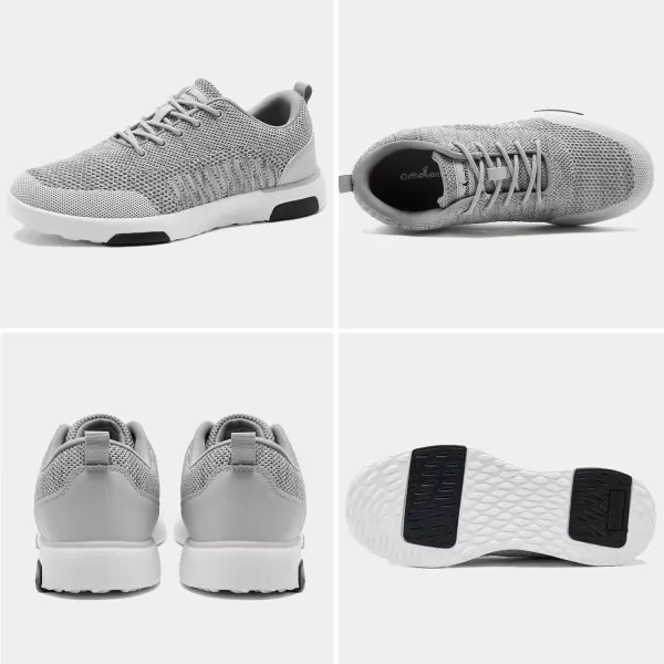 OrthoComfoot Men's Orthopedic Walking Shoes for Plantar Fasciitis Relief, Comfortable Arch Support Casual Fashion Sneakers, Cushioned Orthotic Slip-On for Foot and Heel Pain