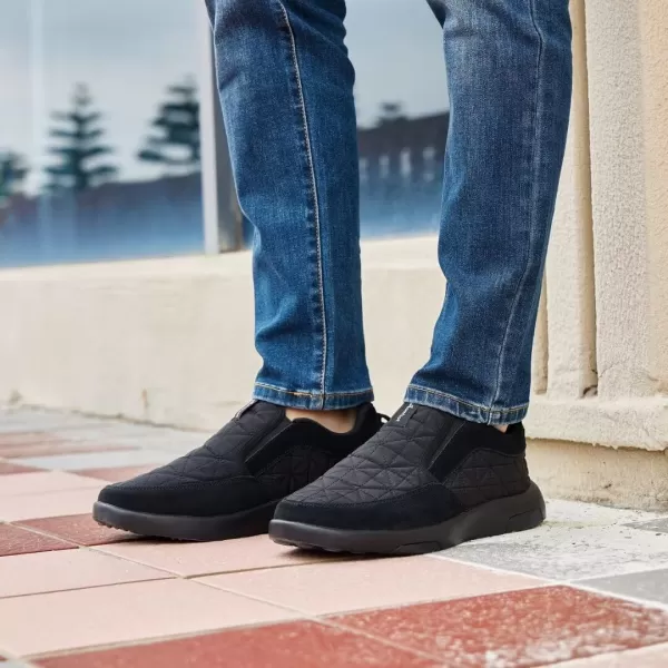 OrthoComfoot Mens Orthopedic Walking Shoes with Arch Support, Comfortable Plantar Fasciitis Slip-On Shoes for Heel Foot Pain Relief, Causal Orthotic Driving Loafers