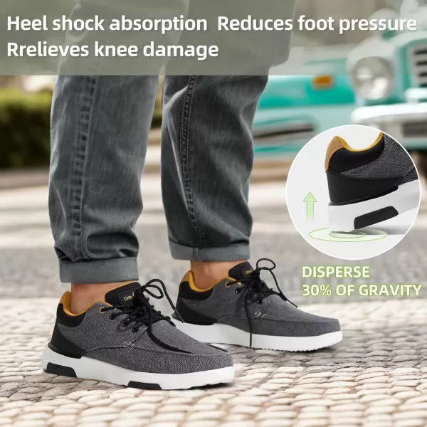 OrthoComfoot Orthopedic Comfortable Walking Shoes for Mens, Casual Plantar Fasciitis Shoes with Arch Support, Adjustable Cushion Orthotic Fashion Sneakers for Foot and Heel Pain