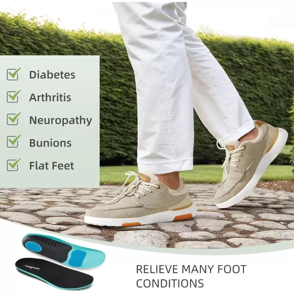 OrthoComfoot Orthopedic Comfortable Walking Shoes for Mens, Casual Plantar Fasciitis Shoes with Arch Support, Adjustable Cushion Orthotic Fashion Sneakers for Foot and Heel Pain