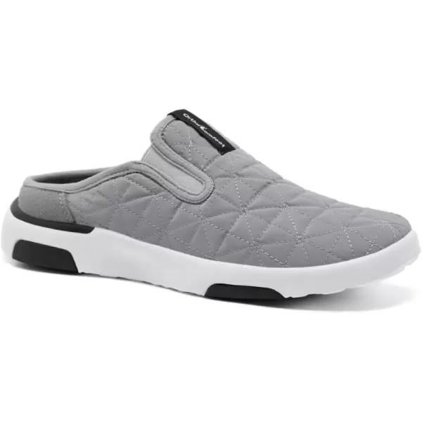 OrthoComfoot Comfortable Mens Casual Walking Shoes, Arch Support Slip On Loafers for Plantar Fasciitis, Orthopedic Slippers for Extra Cushioning and Foot and Heel Pain Relief