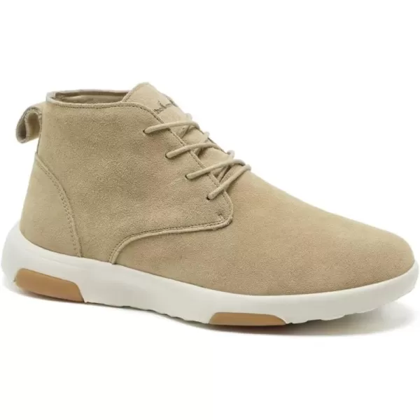OrthoComfoot Mens Comfortable Boots with Arch Support, Genuine Leather Outdoor Dress Oxford Walking Shoes for Plantar Fasciitis, Orthopedic Ankle Boots for Foot Heel Pain Relief