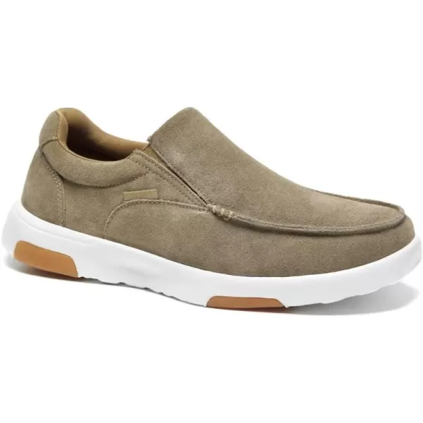 OrthoComfoot Men's Orthopedic Casual Walking Shoes with Arch Support, Suede Leather Dress Slip-Ons Loafers for Plantar Fasciitis, Comfortable Non-Slip Shoes for Foot and Heel Pain Relief