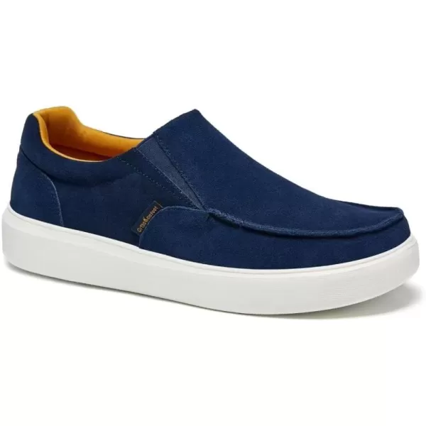 OrthoComfoot Men's Orthopedic Slip-On Shoes, Light-Weight Arch Support Walking Loafers with Cushion Sole, Comfortable Casual Orthotic Shoes for Foot and Heel Pain Relief