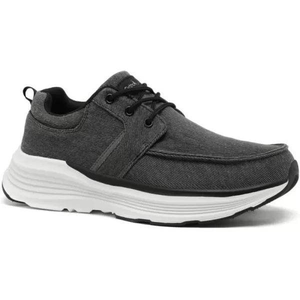 OrthoComfoot Men's Orthopedic Walking Shoes for Plantar Fasciitis, Comfortable Arch Support Slip-On Shoes, Cushioned Thick Sole Sneakers for Foot and Heel Pain Relief