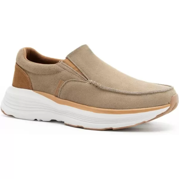 OrthoComfoot Orthopedic Walking Shoes with Arch Support for Mens, Leather Slip-On Loafers for Plantar Fasciitis, Comfortable Orthotic Dress Shoes for Foot and Heel Pain Relief