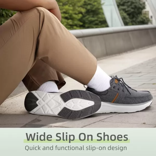 OrthoComfoot Men's Orthopedic Fashion Sneakers for Plantar Fasciitis: Comfortable Arch Support Walking Shoes, Orthotic Cushioned Thick Sole Sneakers for Foot and Heel Pain Relief