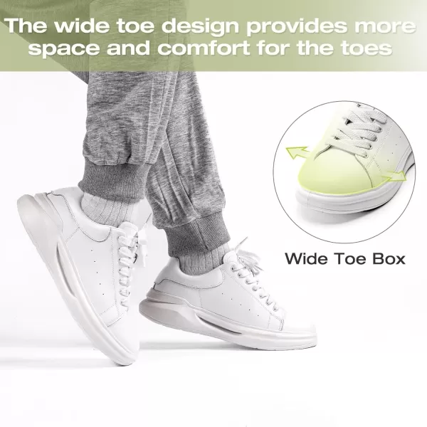 OrthoComfoot Men's Orthopedic Leather Dress Fashion Sneakers: Comfortable Arch Support Leather Oxfords for Plantar Fasciitis, Orthotic Casual Walking Shoes for Foot and Heel Pain Relief