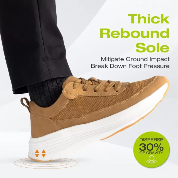 OrthoComfoot Orthopedic Comfortable Fashion Sneakers for Mens, Breathable Arch Support Walking Shoes for Plantar Fasciitis, Casual Orthotic Outdoor Shoes for Foot and Heel Pain Relief
