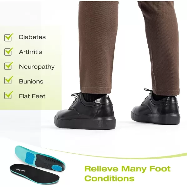 OrthoComfoot Orthopedic Dress Shoes for Mens Wide Width Toe Box, Comfortable Arch Support Leather Oxfords for Plantar Fasciitis, Casual Business Orthotic Walking Shoes for Foot and Heel Pain