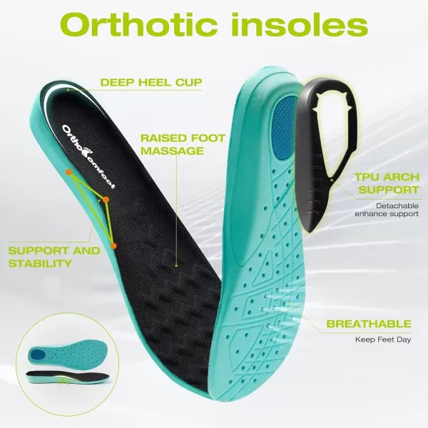 OrthoComfoot Women's Orthopedic Wide Leather Winter Ankle Boots: Comfortable Arch Support Dress Shoes for Diabetic, Casual Plantar Fasciitis Orthotic Walking Shoes for Foot and Heel Pain Relief