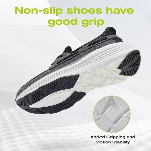 OrthoComfoot Men's Orthopedic Hands Free Slip-in Loafers: Comfortable Arch Support Loafers for Plantar Fasciitis, Casual Walking Shoes with Cushion Thick Sole for Foot and Heel Pain Relief