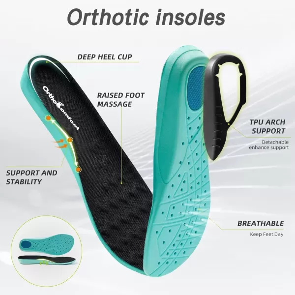 imageOrthoComfoot Mens Orthopedic Diabetic Wide Walking Shoes Comfortable Cushion Arch Support Plantar Fasciitis Loafers Orthotic High Arch Swollen Feet Adjustable Working Shoes for Ankle and Heel PainK1black