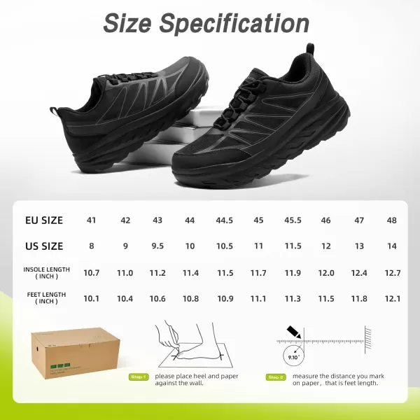imageOrthopedic Shoes for Men Diabetic Wide Comfortable Casual Arch Support Plantar Fasciitis Fashion Sneakers Work Tennis Orthotic High Arch Swollen Feet Walking Shoes for Foot Heel PainK1black