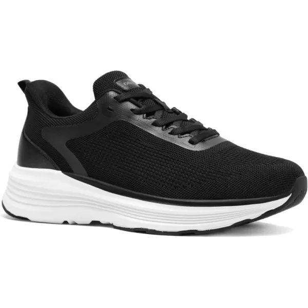 imageOrthoComfoot Mens Orthopedic Hands Free Fashion Sneakers Comfortable Arch Support Plantar Fasciitis Orthotic Walking Shoes Casual Work Tennis Sport Athletic Gym Flat Feet Pain Relief ShoesW1black