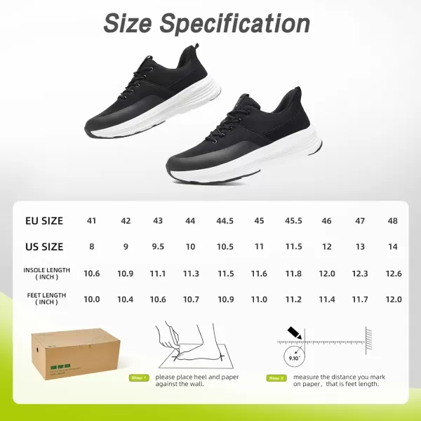 imageOrthoComfoot Mens Orthopedic Hands Free Fashion Sneakers Comfort Arch Support Plantar Fasciitis Orthotic Outdoor Walking Shoes High Arch Flat Feet Pain Relief Casual Work Tennis Athletic SneakersW1black