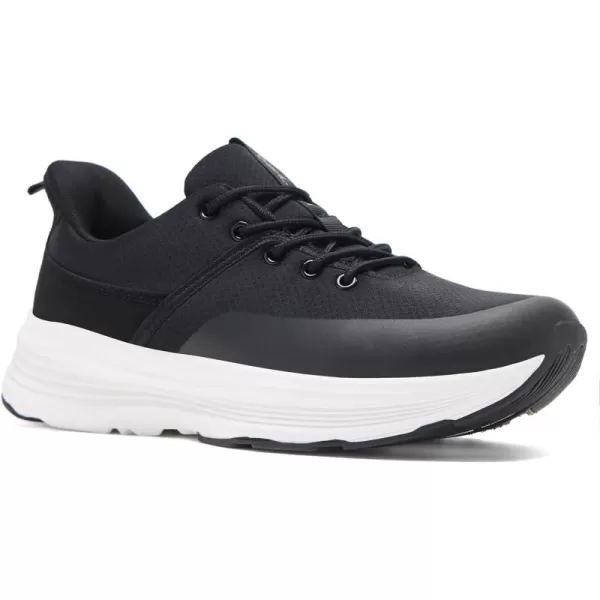 imageOrthoComfoot Mens Orthopedic Hands Free Fashion Sneakers Comfort Arch Support Plantar Fasciitis Orthotic Outdoor Walking Shoes High Arch Flat Feet Pain Relief Casual Work Tennis Athletic SneakersW1black