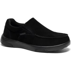 imageOrthoComfoot Mens Orthopedic Slip On Loafers Walking Shoes with Arch Support Suede Leather Dress SlipOns Loafers for Plantar Fasciitis Comfortable NonSlip Shoes for Foot and Heel Pain ReliefW1black