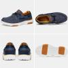 imageOrthoComfoot Mens Orthopedic SlipOn Loafers Walking Shoes Casual Canvas Plantar Fasciitis Loafers with Arch Support Comfortable Orthotic Shoes for Foot and Heel Pain ReliefW1denim