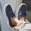 imageOrthoComfoot Mens Orthopedic SlipOn Loafers Walking Shoes Casual Canvas Plantar Fasciitis Loafers with Arch Support Comfortable Orthotic Shoes for Foot and Heel Pain ReliefW1denim