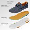 imageOrthoComfoot Mens Orthopedic SlipOn Loafers Walking Shoes Casual Canvas Plantar Fasciitis Loafers with Arch Support Comfortable Orthotic Shoes for Foot and Heel Pain ReliefW1denim