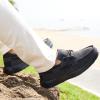 imageOrthoComfoot Mens Orthopedic SlipOn Loafers Walking Shoes Casual Canvas Plantar Fasciitis Loafers with Arch Support Comfortable Orthotic Shoes for Foot and Heel Pain ReliefW2black