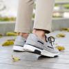 imageOrthoComfoot Mens Orthopedic SlipOn Loafers Walking Shoes Casual Canvas Plantar Fasciitis Loafers with Arch Support Comfortable Orthotic Shoes for Foot and Heel Pain ReliefW3light Grey