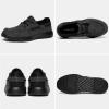 imageOrthoComfoot Mens Orthopedic SlipOn Loafers Walking Shoes Casual Canvas Plantar Fasciitis Loafers with Arch Support Comfortable Orthotic Shoes for Foot and Heel Pain ReliefW2black