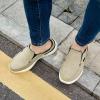 imageOrthoComfoot Mens Orthopedic SlipOn Loafers Walking Shoes with Arch Support Casual Plantar Fasciitis Slippers for Flat Feet Comfortable Orthotic Shoes for Foot and Heel Pain ReliefW3akhaki Builtin Fleece Lining 