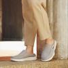 imageOrthoComfoot Mens Orthopedic SlipOn Loafers Walking Shoes with Arch Support Casual Plantar Fasciitis Slippers for Flat Feet Comfortable Orthotic Shoes for Foot and Heel Pain ReliefW8silvery Grey
