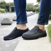 imageOrthoComfoot Mens Orthopedic SlipOn Loafers Walking Shoes with Arch Support Casual Plantar Fasciitis Slippers for Flat Feet Comfortable Orthotic Shoes for Foot and Heel Pain ReliefW2ablack Builtin Fleece Lining 