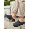 imageOrthoComfoot Mens Orthopedic SlipOn Loafers Walking Shoes with Arch Support Casual Plantar Fasciitis Slippers for Flat Feet Comfortable Orthotic Shoes for Foot and Heel Pain ReliefW2black