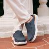 imageOrthoComfoot Mens Orthopedic SlipOn Loafers Walking Shoes with Arch Support Casual Plantar Fasciitis Slippers for Flat Feet Comfortable Orthotic Shoes for Foot and Heel Pain ReliefW1denim