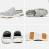 imageOrthoComfoot Mens Orthopedic SlipOn Loafers Walking Shoes with Arch Support Casual Plantar Fasciitis Slippers for Flat Feet Comfortable Orthotic Shoes for Foot and Heel Pain ReliefW8silvery Grey