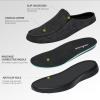 imageOrthoComfoot Mens Orthopedic SlipOn Loafers Walking Shoes with Arch Support Casual Plantar Fasciitis Slippers for Flat Feet Comfortable Orthotic Shoes for Foot and Heel Pain ReliefW2black