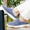imageOrthoComfoot Mens Orthopedic SlipOn Loafers Walking Shoes with Arch Support Casual Plantar Fasciitis Slippers for Flat Feet Comfortable Orthotic Shoes for Foot and Heel Pain ReliefW9dark Blue