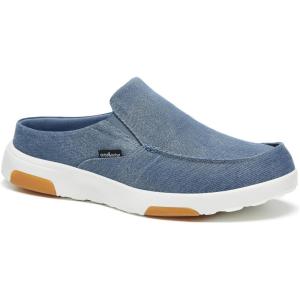 imageOrthoComfoot Mens Orthopedic SlipOn Loafers Walking Shoes with Arch Support Casual Plantar Fasciitis Slippers for Flat Feet Comfortable Orthotic Shoes for Foot and Heel Pain ReliefW9dark Blue