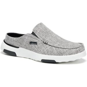 imageOrthoComfoot Mens Orthopedic SlipOn Loafers Walking Shoes with Arch Support Casual Plantar Fasciitis Slippers for Flat Feet Comfortable Orthotic Shoes for Foot and Heel Pain ReliefW4light Grey