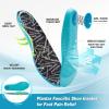 imageOrthoComfoot Womens Orthopedic Hands Free Running Shoes Comfortable Casual Arch Support Plantar Fasciitis Sports Sneakers High Arch Athletic Tennis Work Walking Shoes for Foot Heel Pain ReliefW2blue White