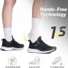 imageWomens Orthopedic Hands Free Running Shoes Comfortable Plantar Fasciitis Arch Support Sports Sneakerss Casual Orthotic High Arch Tennis Work Walking Shoes for Foot Heel Pain ReliefW1black