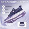 imageWomens Orthopedic Hands Free Running Shoes Comfortable Plantar Fasciitis Arch Support Sports Sneakerss Casual Orthotic High Arch Tennis Work Walking Shoes for Foot Heel Pain ReliefW2purple