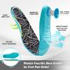 imageWomens Orthopedic Hands Free Running Shoes Comfortable Plantar Fasciitis Arch Support Sports Sneakerss Casual Orthotic High Arch Tennis Work Walking Shoes for Foot Heel Pain ReliefW1black
