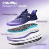 imageWomens Orthopedic Hands Free Running Shoes Comfortable Plantar Fasciitis Arch Support Sports Sneakerss Casual Orthotic High Arch Tennis Work Walking Shoes for Foot Heel Pain ReliefW2purple