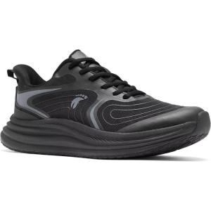 imageOrthoComfoot Womens Orthopedic Hands Free Running Shoes Comfortable Casual Arch Support Plantar Fasciitis Sports Sneakers High Arch Athletic Tennis Work Walking Shoes for Foot Heel Pain ReliefW1black