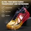 imageMens Orthopedic Diabetic Wide Running Sheos Comfortable Arch Support Plantar Fasciitis Sports Sneakers Casual Swollen Orthotic Work Tennis Walking Shoes for Foot and Heel Pain ReliefK4orange