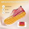 imageMens Orthopedic Diabetic Wide Running Sheos Comfortable Arch Support Plantar Fasciitis Sports Sneakers Casual Swollen Orthotic Work Tennis Walking Shoes for Foot and Heel Pain ReliefK4orange