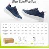 imageMens Orthopedic Diabetic Wide Walking Sheos Comfortable Arch Support Plantar Fasciitis Sports Running Sneakers Casual Swollen Orthotic Work Tennis Walking Shoes for Foot and Heel Pain ReliefK2dark Blue